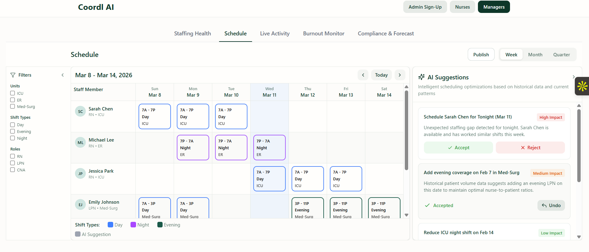 Coordl AI Demo - Screenshot 2 showing product features and functionality