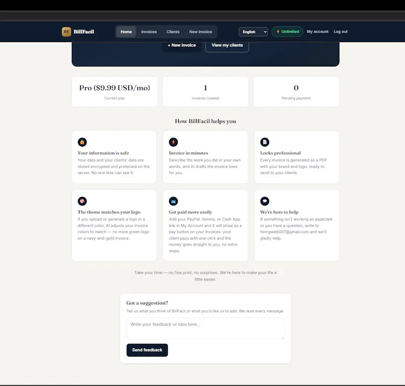 BillFacil screenshot 5