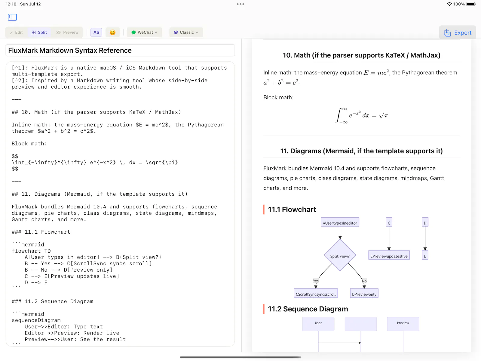 FluxMark screenshot 1