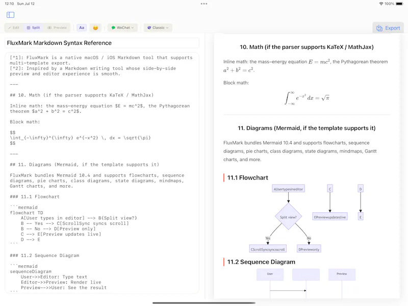 FluxMark screenshot 1