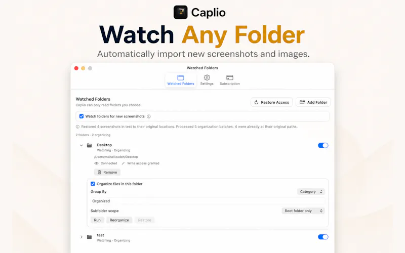 Caplio screenshot 2