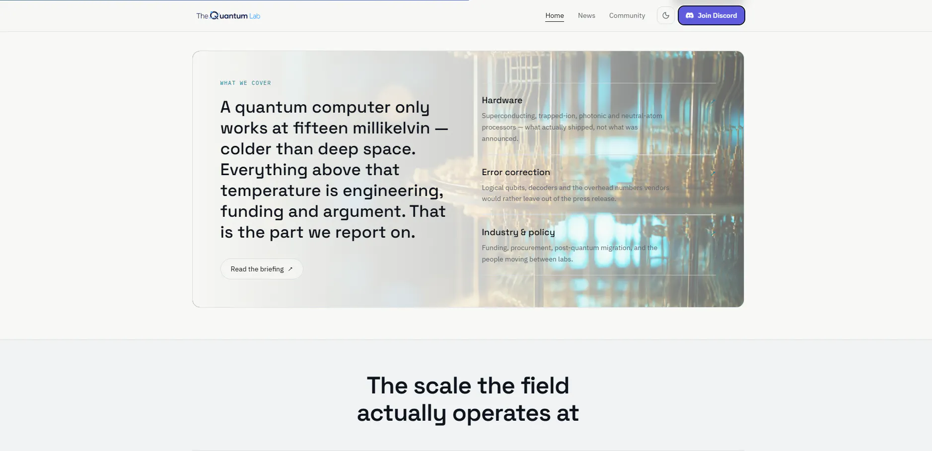 The Quantum Lab gallery image