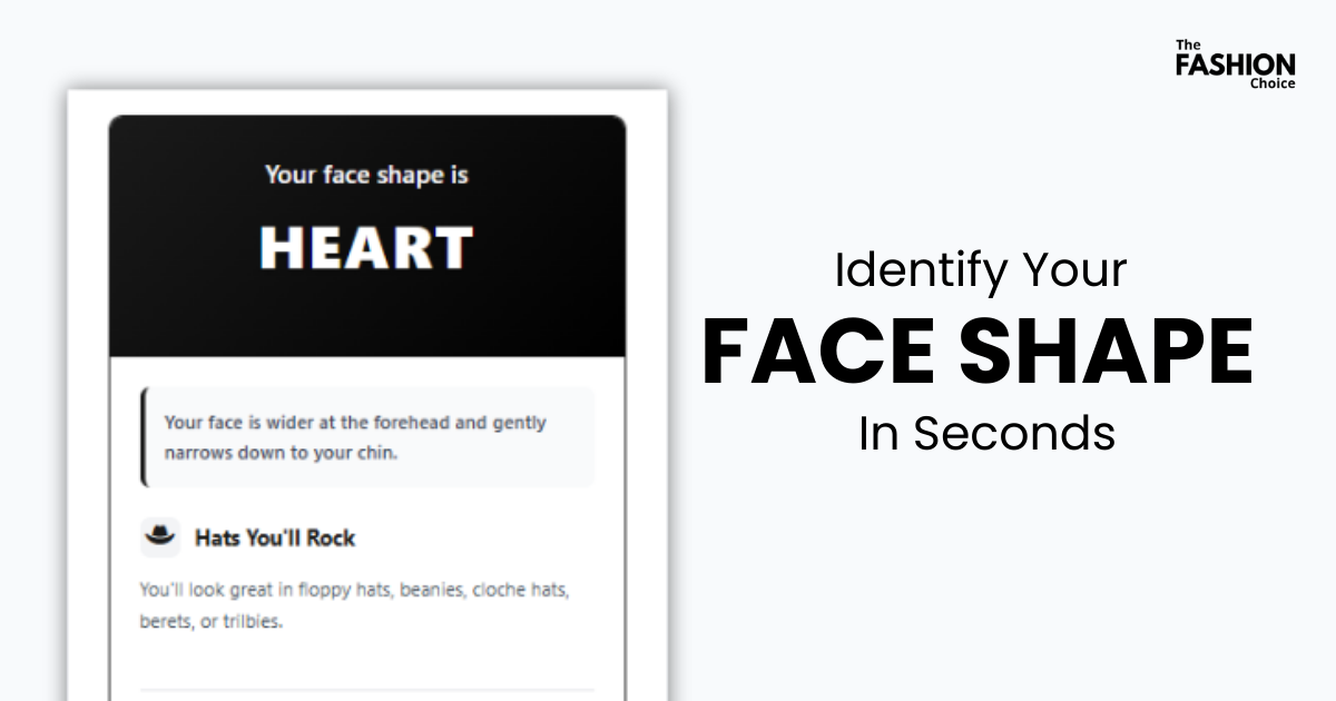 Face Shape Calculator - Main product screenshot demonstrating key features and user interface