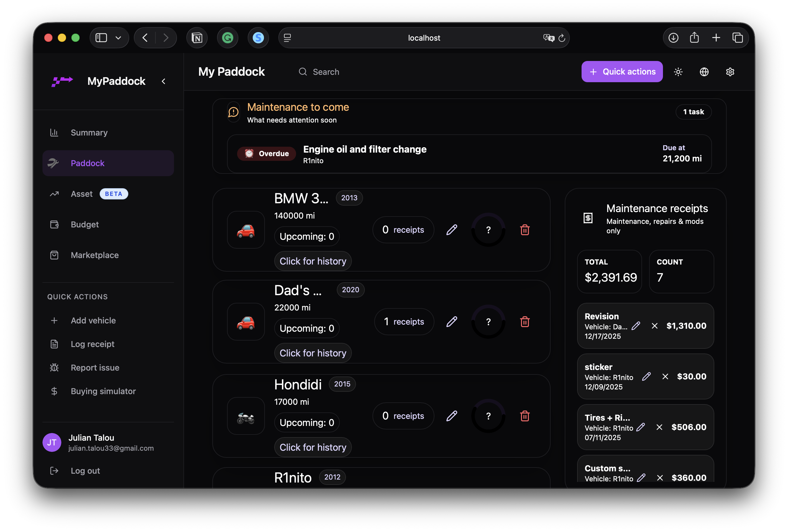 MyPaddock - Screenshot 2 showing product features and functionality