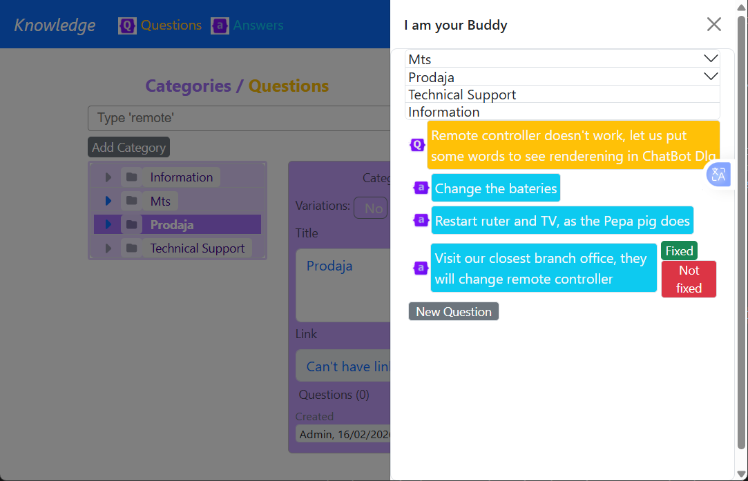 Knowledge Chatbot gallery image