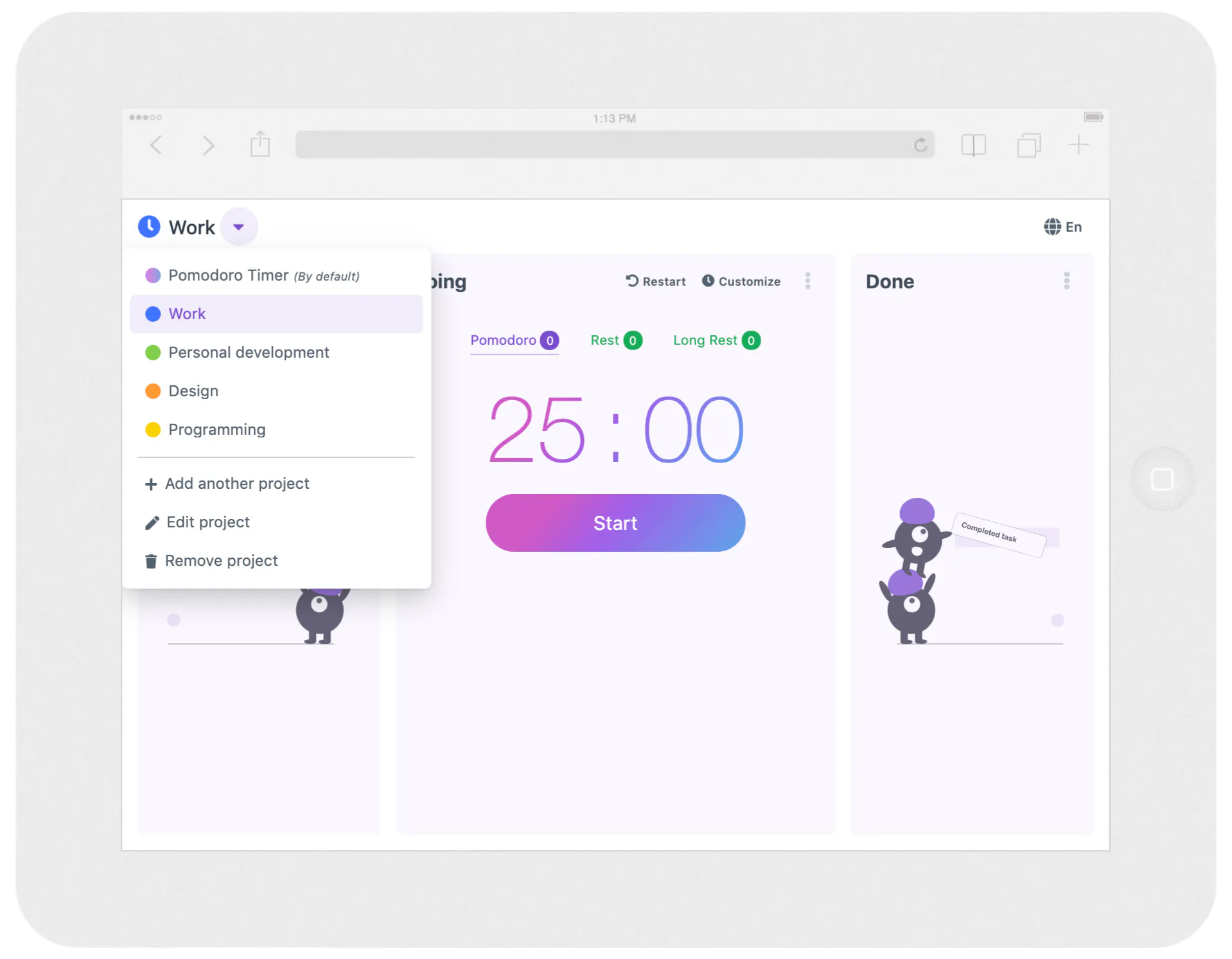 Pomodoro Timer Online gallery image