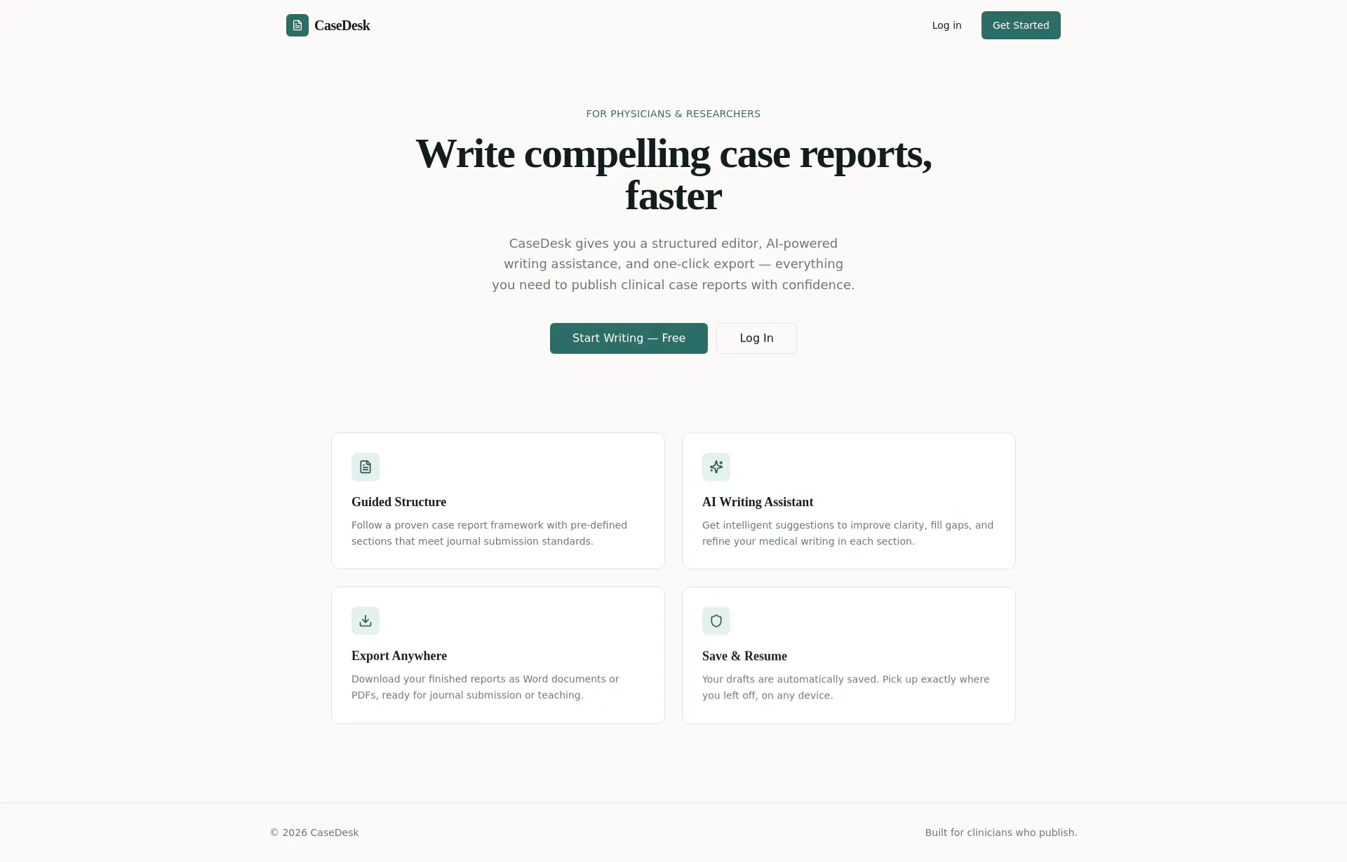 CasePublish product banner
