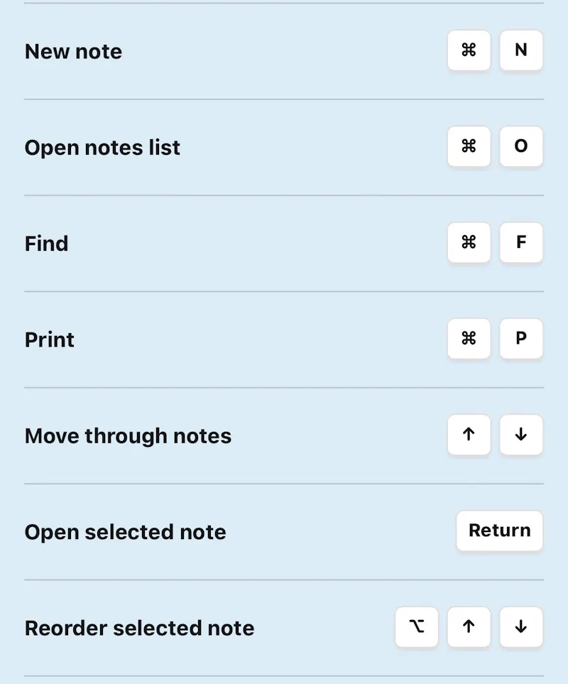 MenuBar Notes screenshot 3