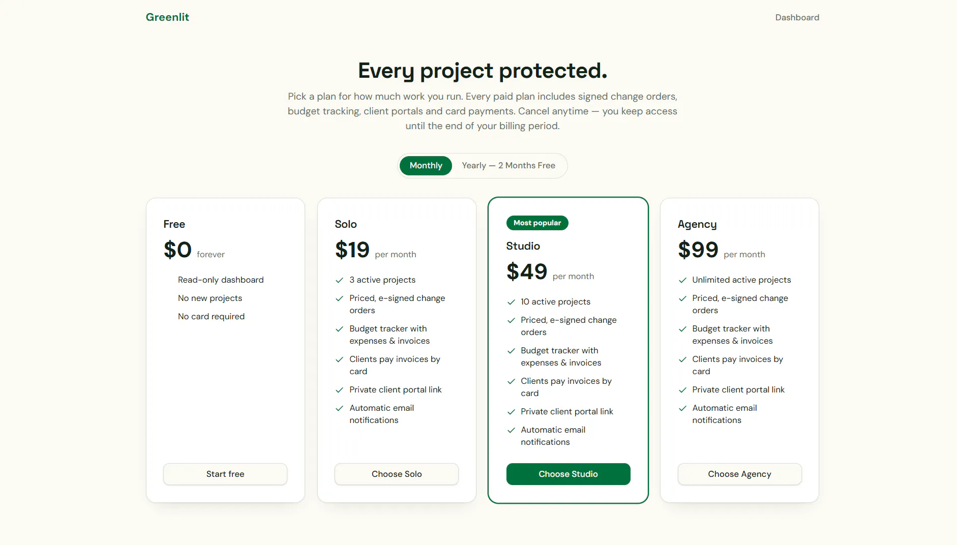 Greenlit — Stop giving away scope creep gallery image