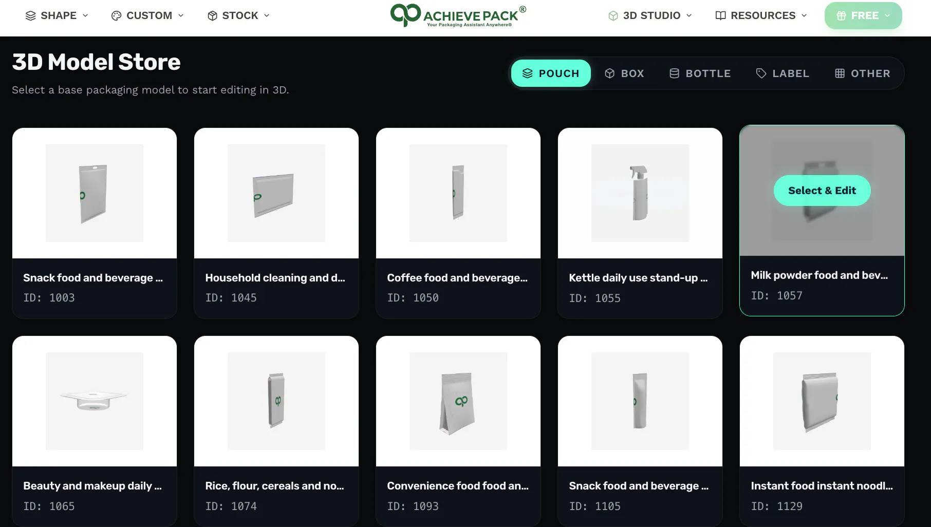 Achieve Pack Free 3D Studio gallery image