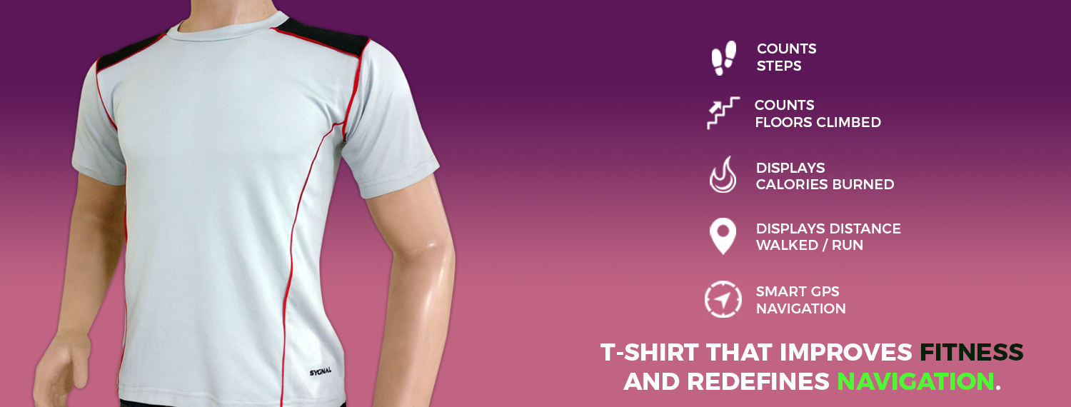 SYGNAL-THE WORLD'S 1ST SMART FITNESS T-SHIRT WITH NAVIGATION gallery image