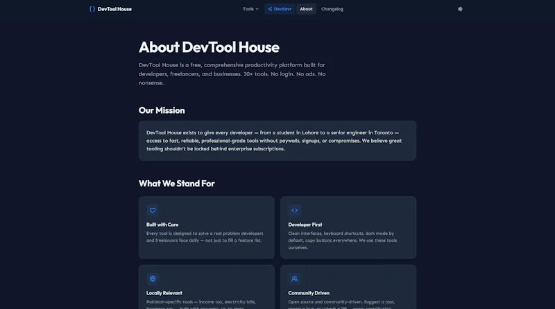 DevTool House screenshot 4