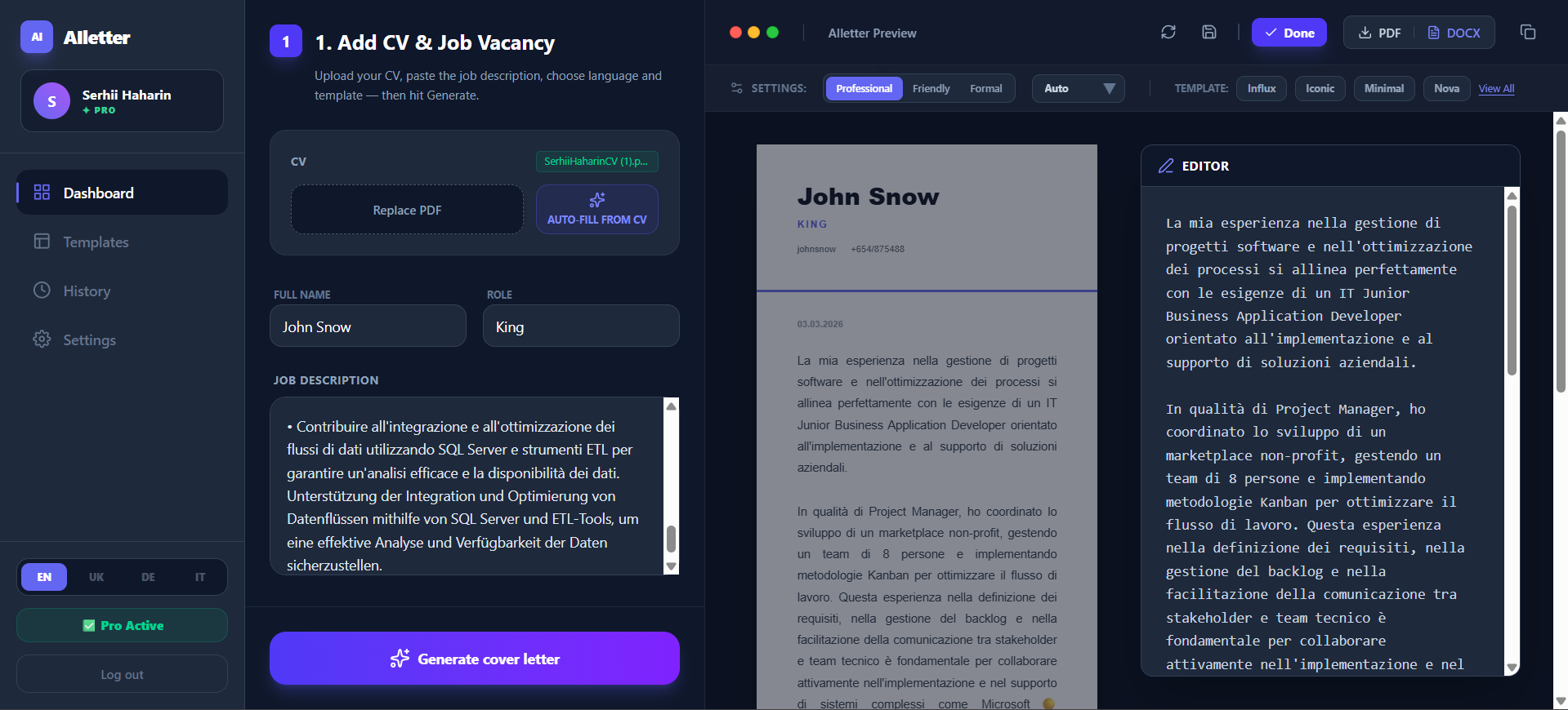 AiLetter - Screenshot 2 showing product features and functionality