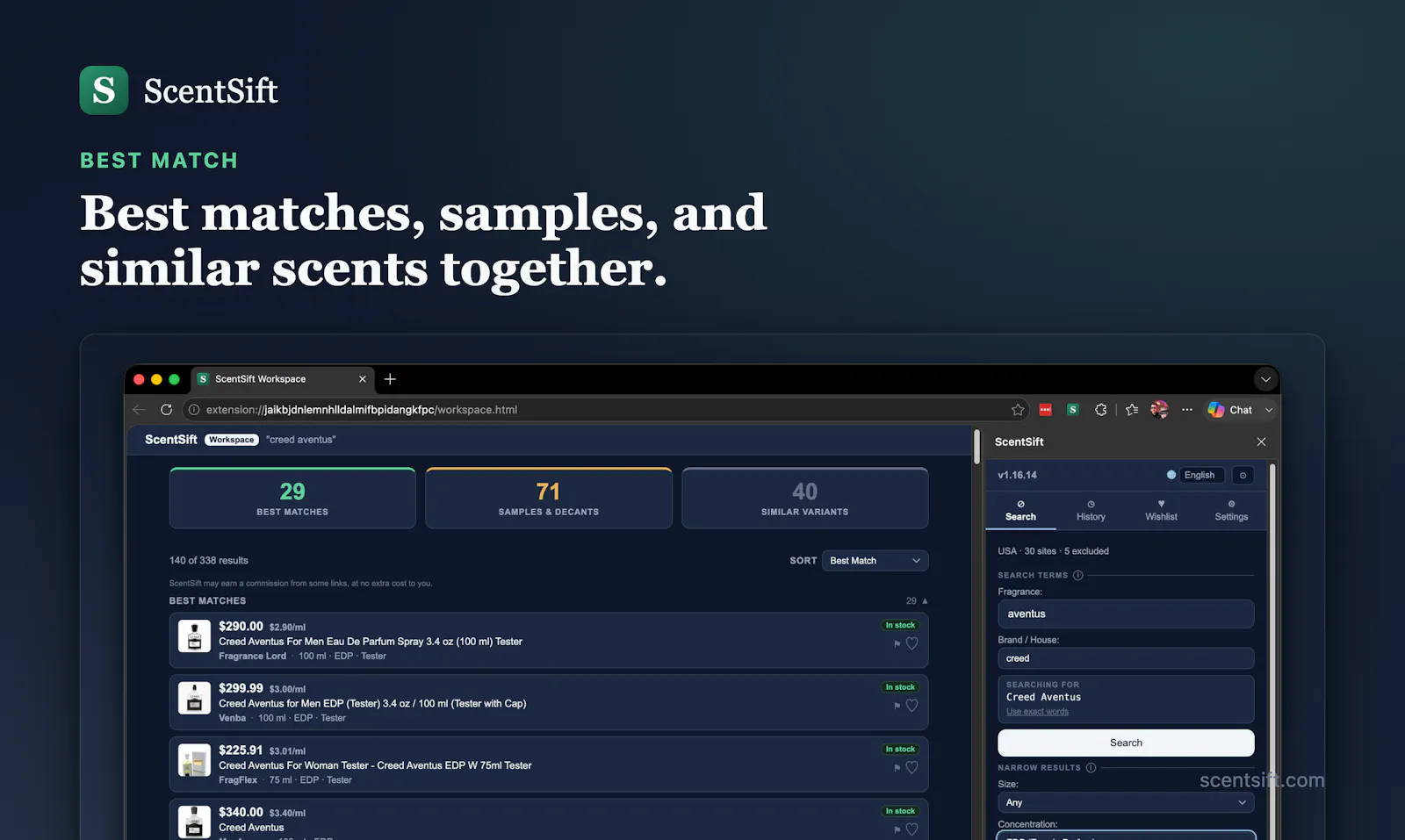 ScentSift screenshot 1