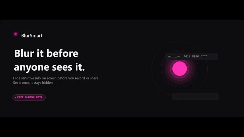 BlurSmart screenshot 1 (video preview)