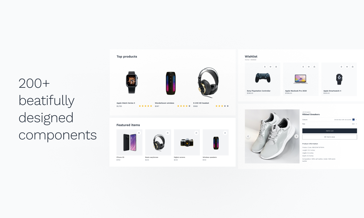 Ecommerce UI Kit gallery image