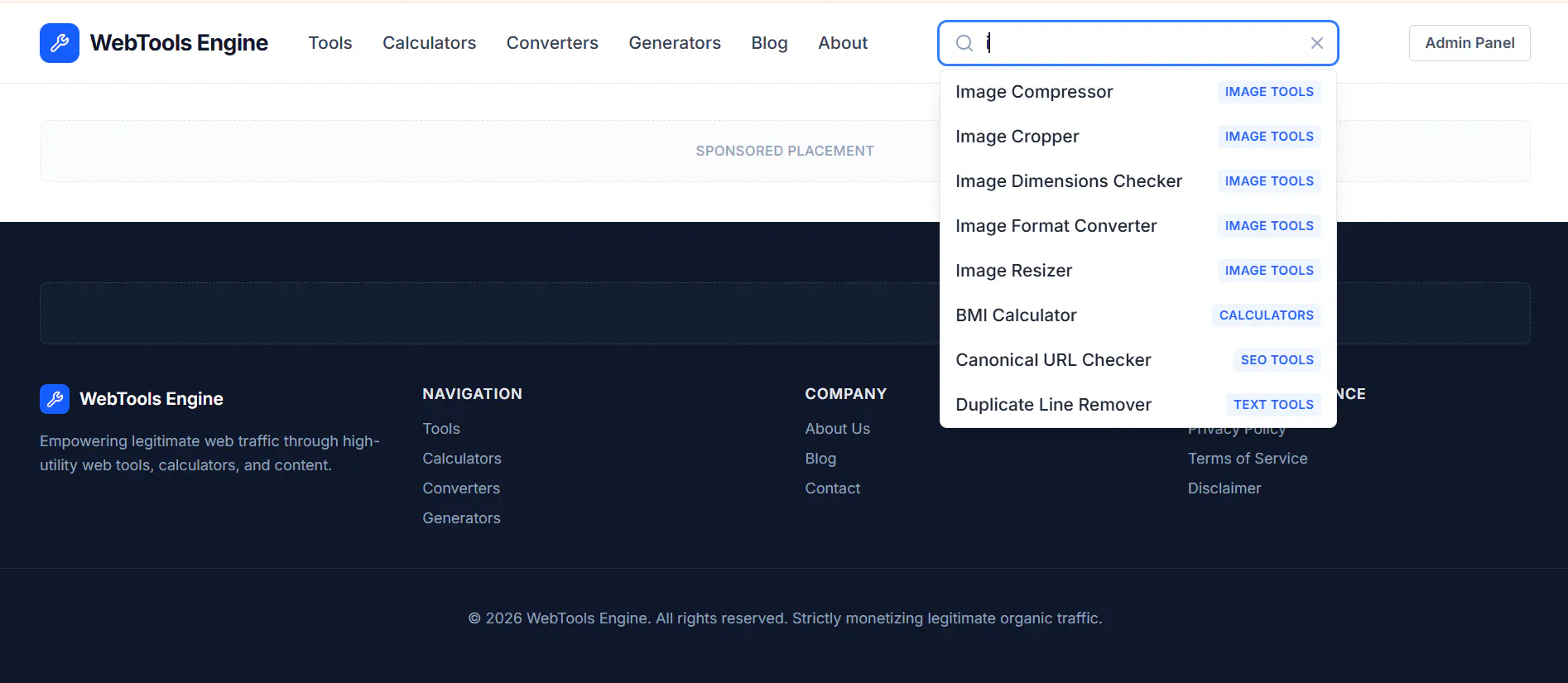 WebTools gallery image