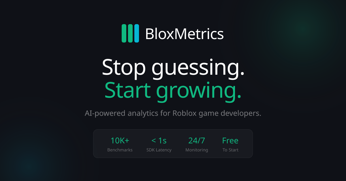 BloxMetrics - Main product screenshot demonstrating key features and user interface