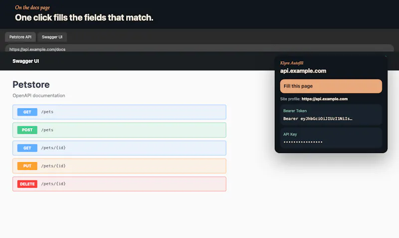 Klyra Autofill screenshot 2