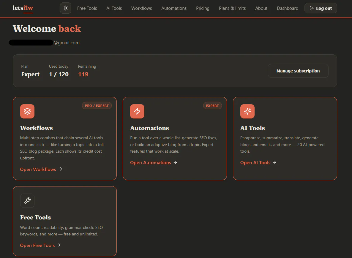 letsflw screenshot