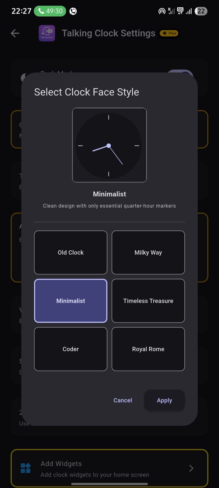 Talking Clock- time announcer app gallery image