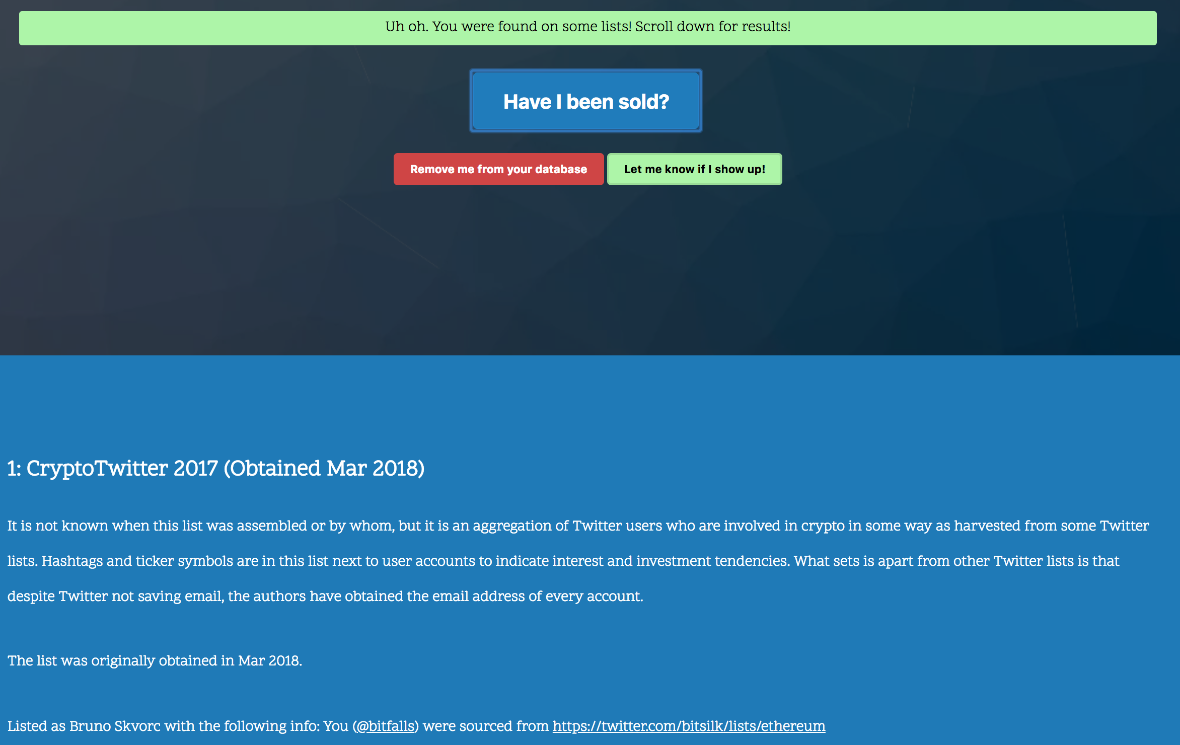 Have I Been Sold? Image