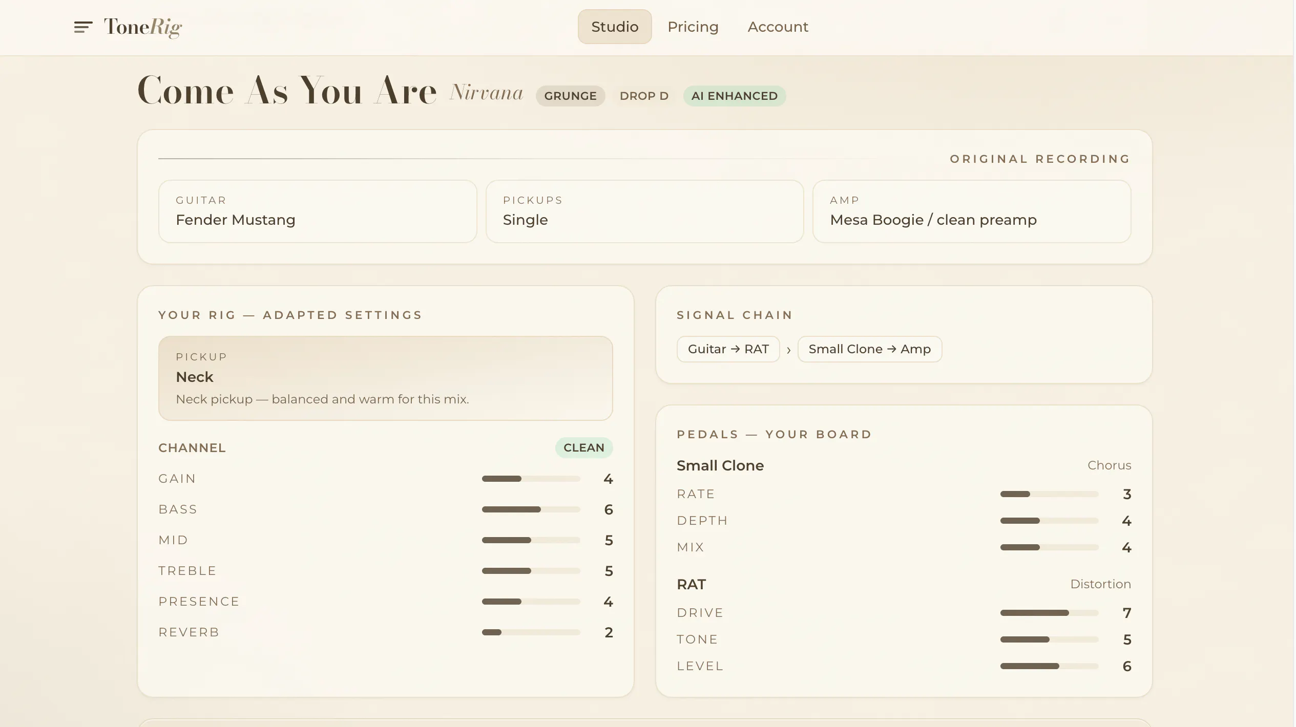 ToneRig — sound like your favorite songs gallery image