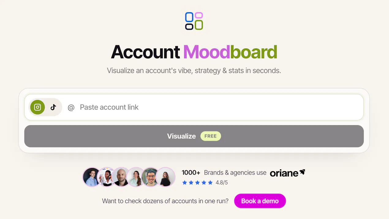 Account Moodboard product