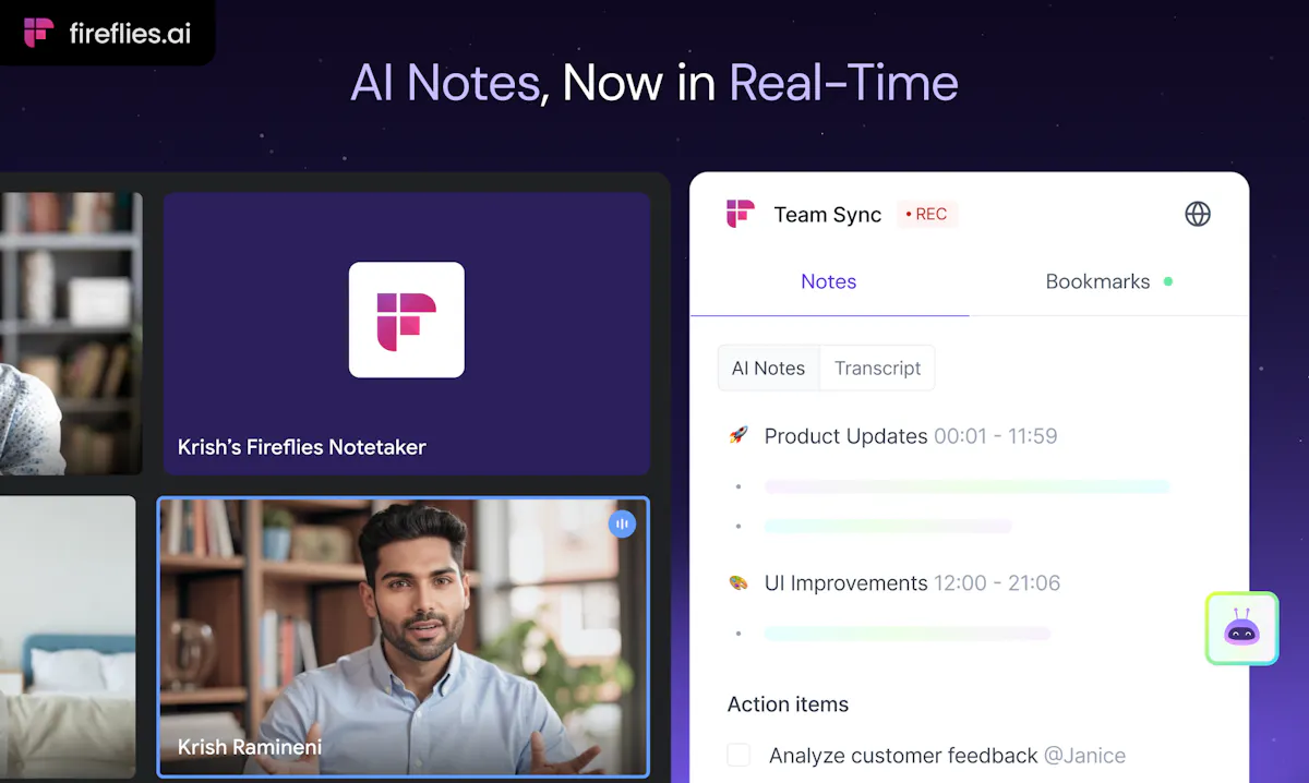 Real-Time Notes & Action Items