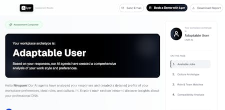 Culture Fit Assessment: Powered by Lyzr gallery image