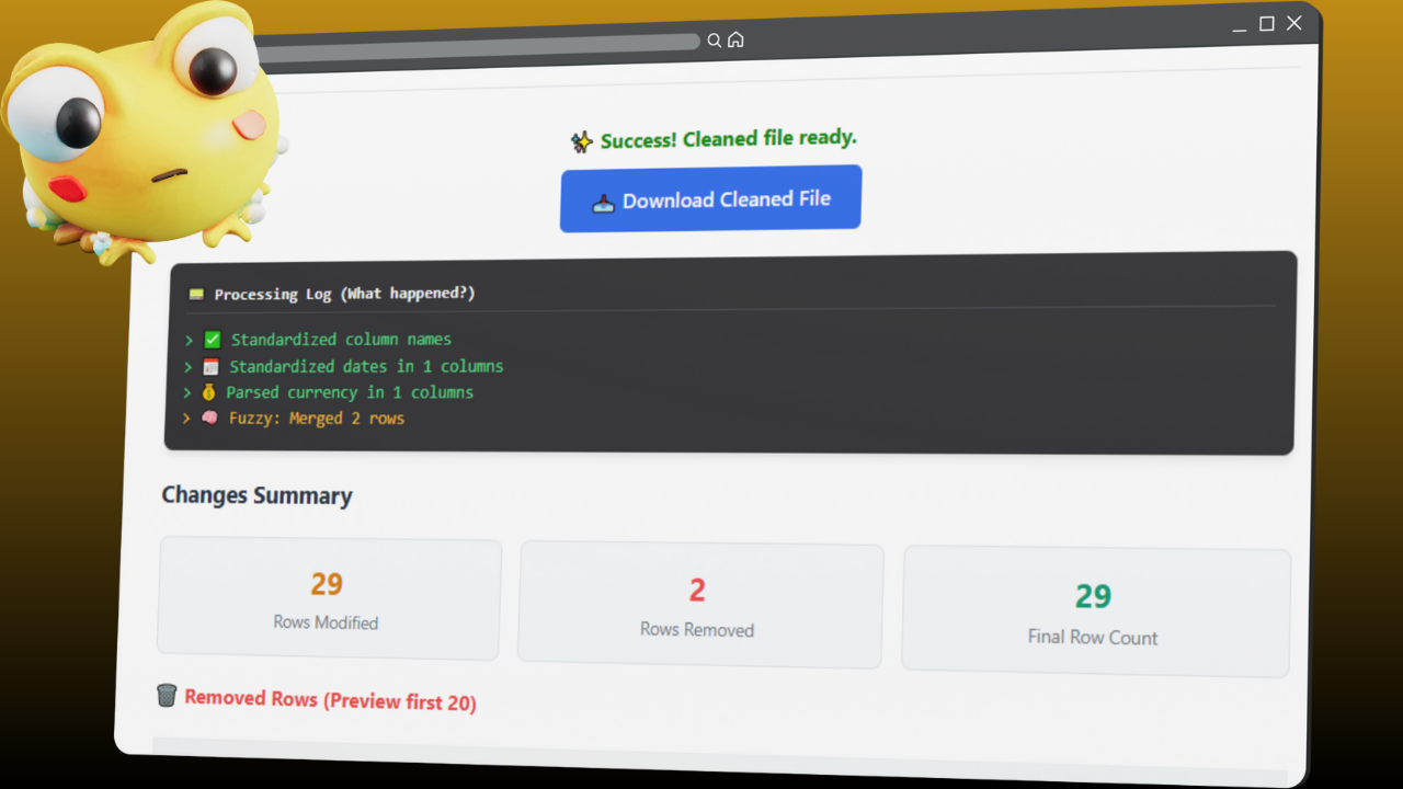 DataFrog - Screenshot 3 showing product features and functionality