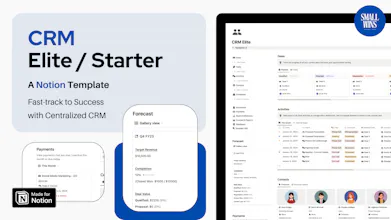 CRM Elite / Starter - Notion Template gallery image