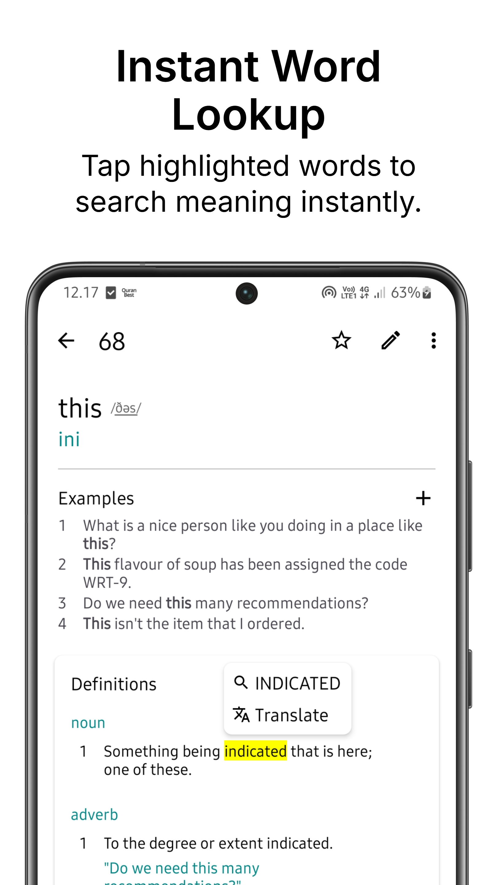 Vocabulens: Vocabulary - Screenshot 4 showing product features and functionality