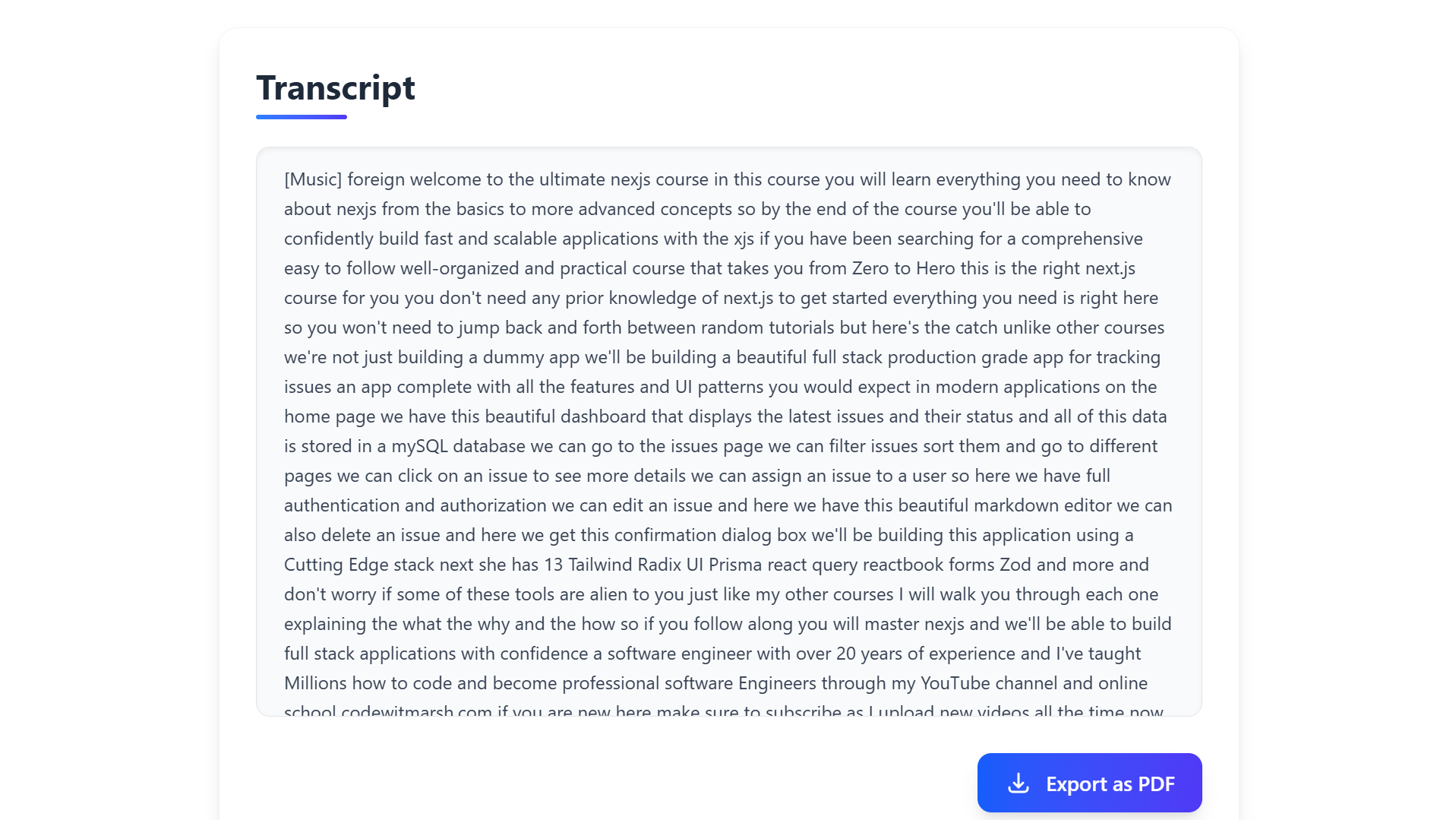 Transcriptify gallery image
