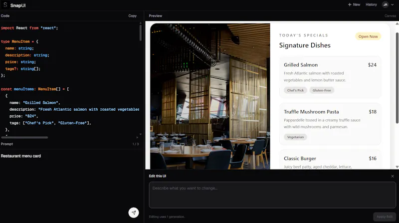 SnapUI — Component Workshop screenshot 3