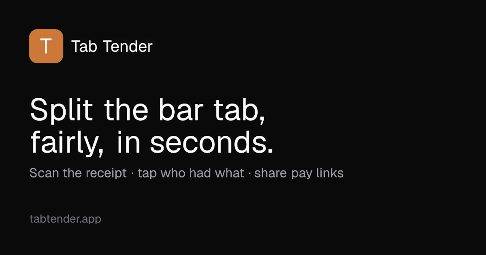 Tab Tender screenshot 1