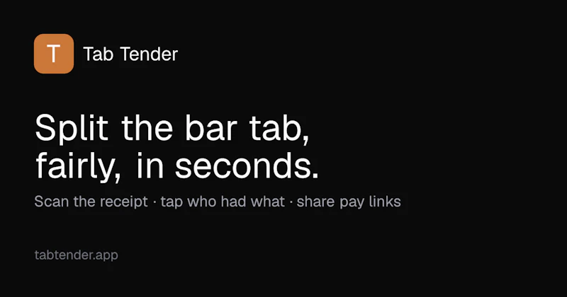 Tab Tender screenshot 1