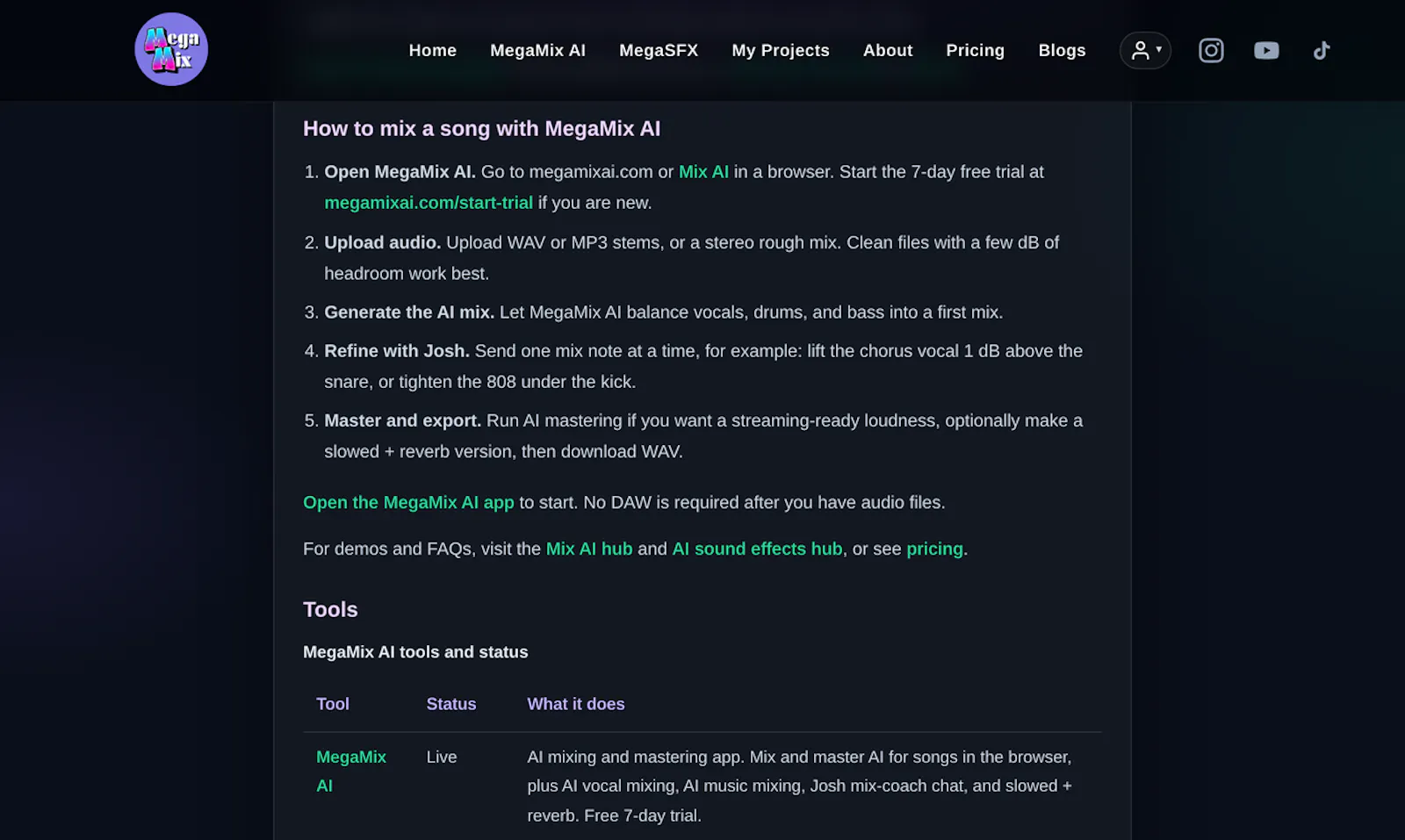 MegaMix AI screenshot 3