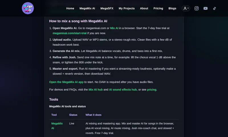 MegaMix AI screenshot 3