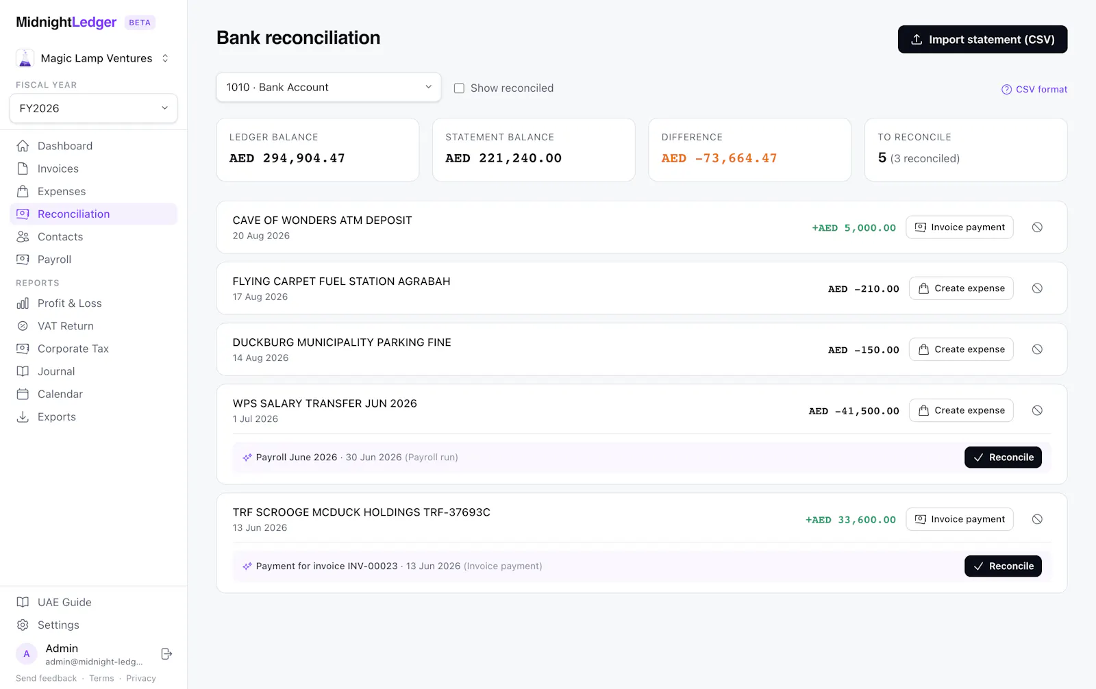 Midnight Ledger screenshot 7