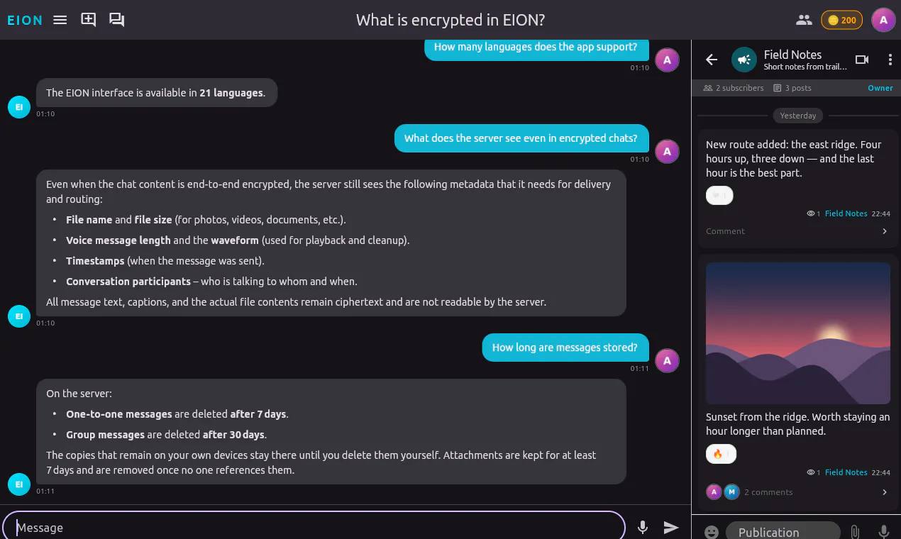 EION — Messenger gallery image