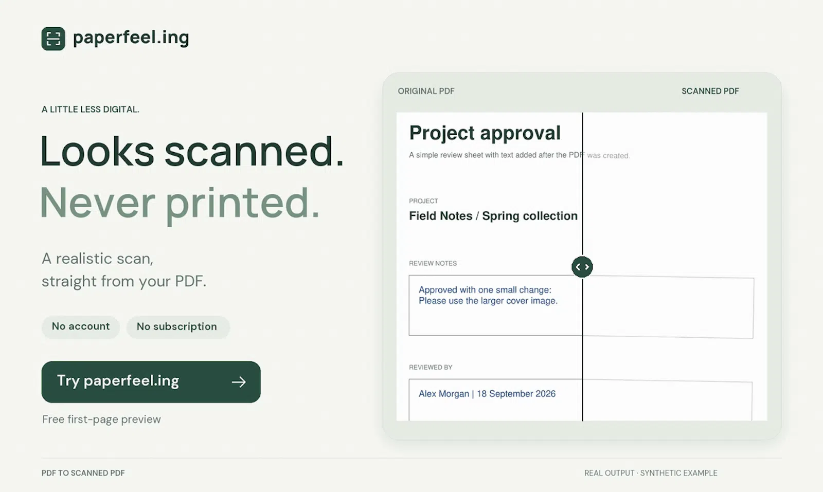 paperfeel.ing screenshot 2