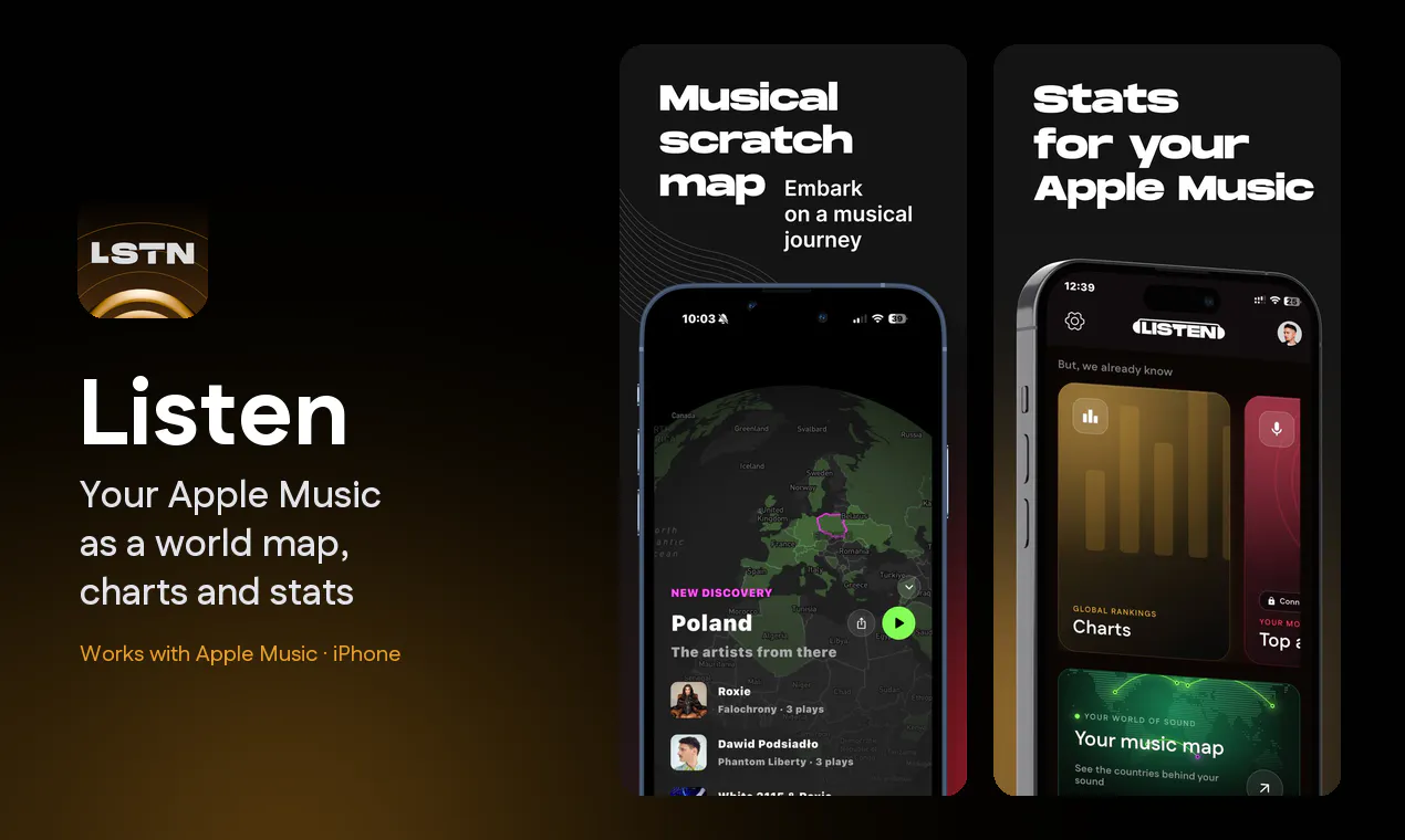 Listen — Music Map & Stats gallery image