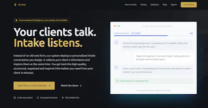 Intake gallery image