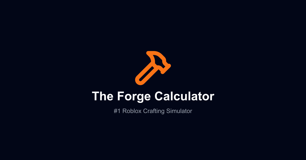The Forge Calculator gallery image