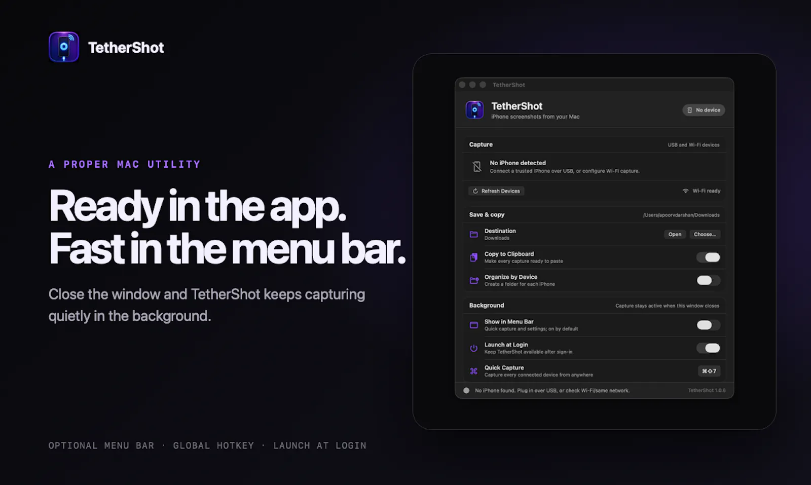 TetherShot screenshot 2