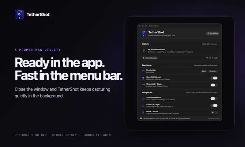 TetherShot screenshot 2