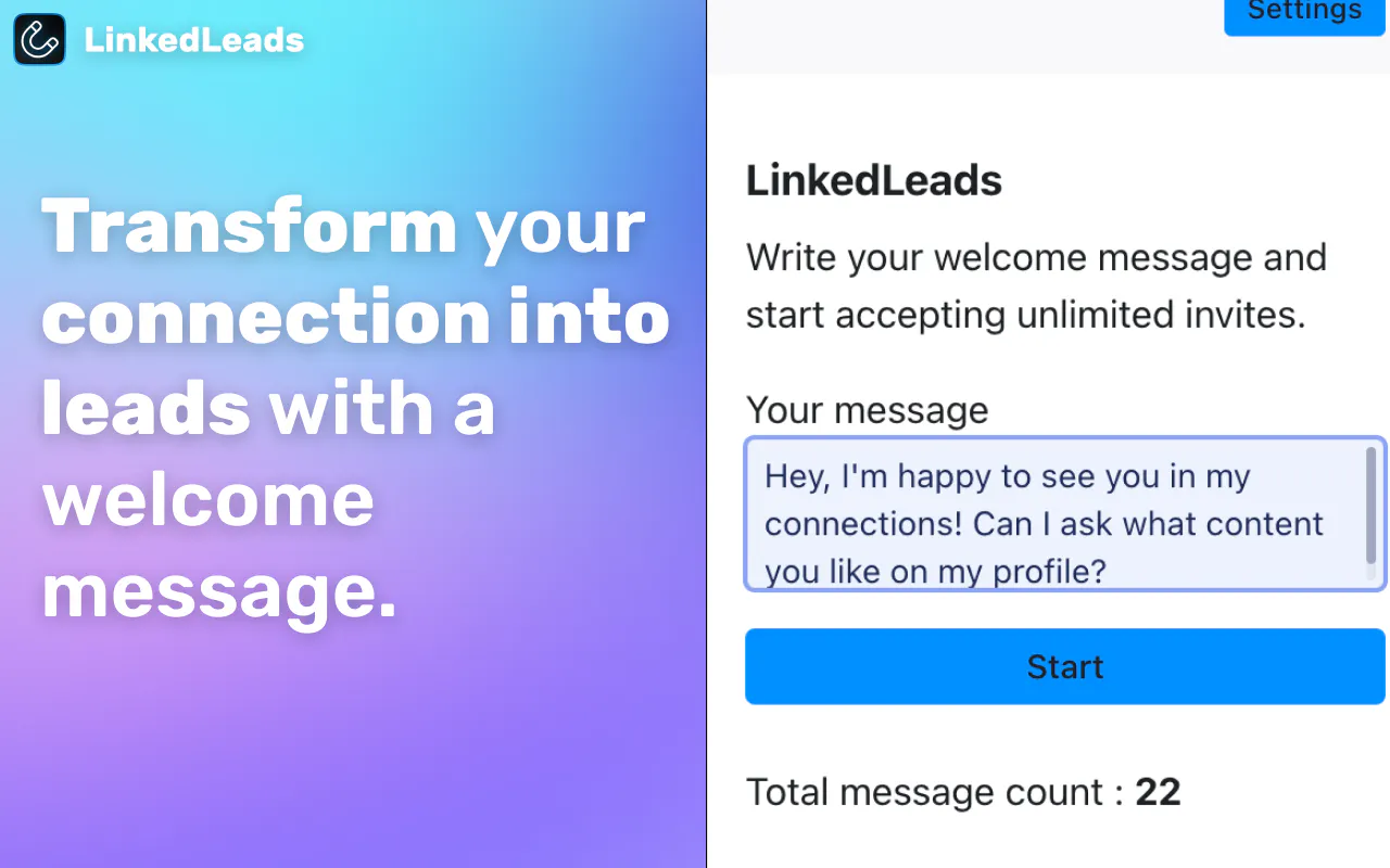 LinkedLeads: Get infinite leads from your LinkedIn connections ...