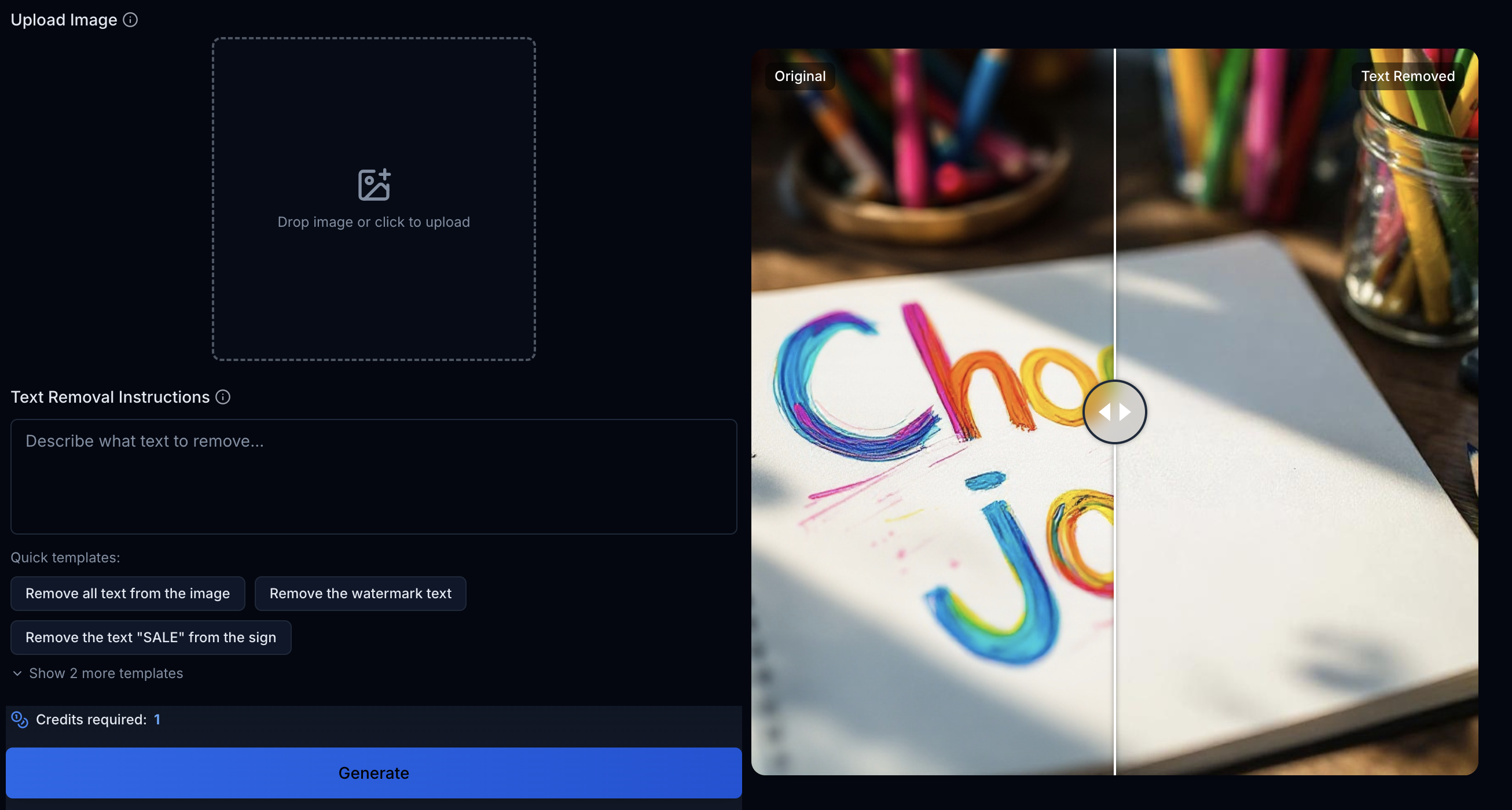 Remove Text from Image gallery image