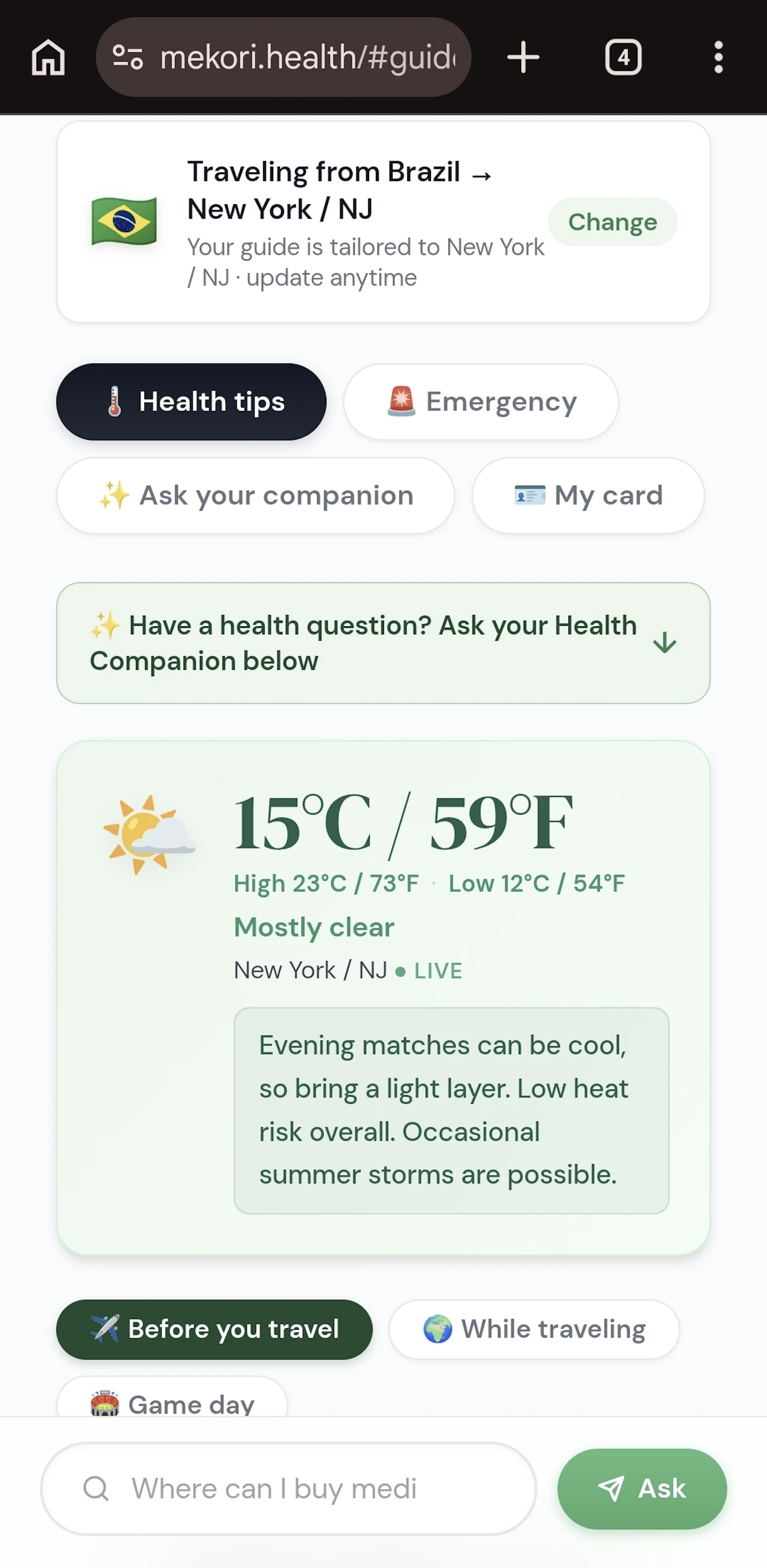 Mekori—Companion for World Cup Travelers screenshot 2